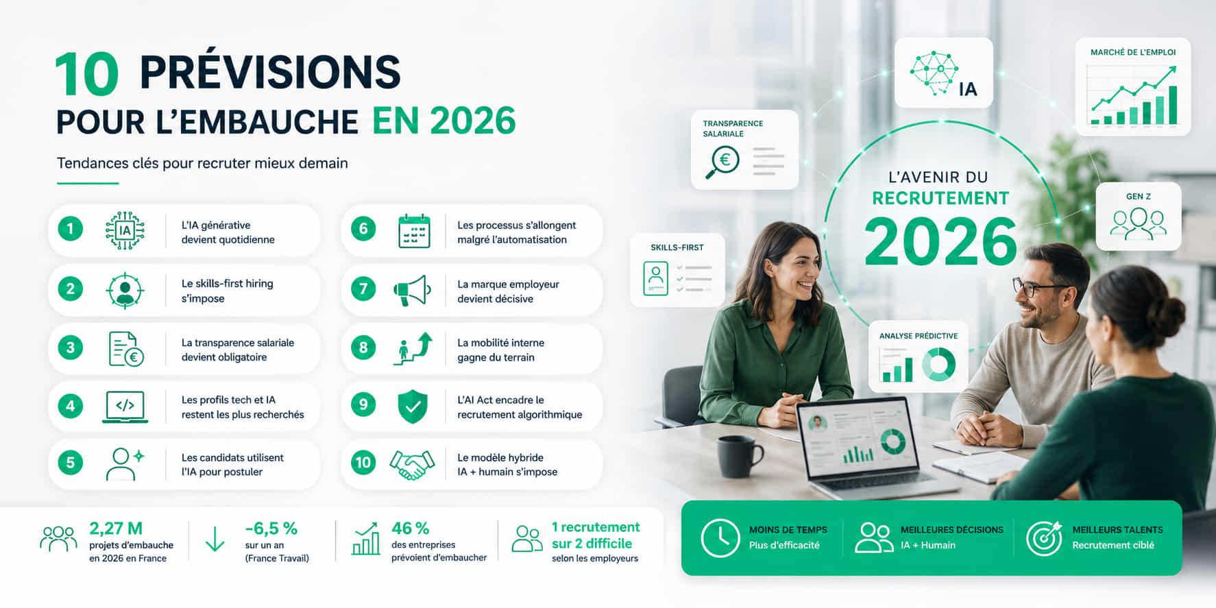 les 10 prévisions d'embauche analysées par Camsha en 2026